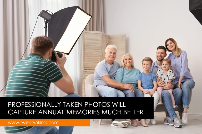 Professionally taken photos will capture annual memories much better