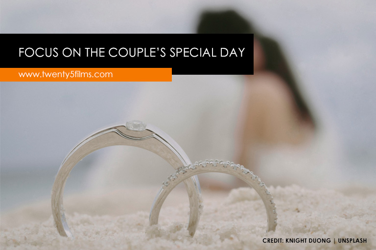 Focus on the couple’s special day